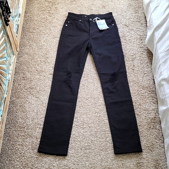 AG Adriano Goldschmied Alexxis Slim Jean Blackboard NWT - Picture 9 of 14